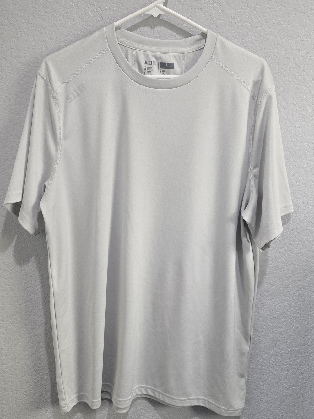 5.11 Tactical Shirt Mens Large Gray Performance Short Sleeve Athletic Tee